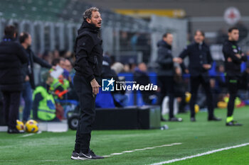 2023-12-23 - Roberto D'Aversa Head Coach of US Lecce reacts during Serie A 2023/24 football match between FC Internazionale and US Lecce at Giuseppe Meazza Stadium, Milan, Italy on December 23, 2023 - INTER - FC INTERNAZIONALE VS US LECCE - ITALIAN SERIE A - SOCCER
