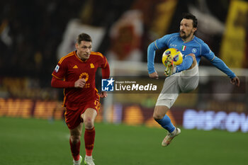2023-12-23 - SSC Napoli's Portuguese defender Mario Rui controls the ball during the Serie A football match between AS Roma vs SSC Napoli Football Club at the Olimpico Stadium in Rome, Italy on December 23, 2023 - AS ROMA VS SSC NAPOLI - ITALIAN SERIE A - SOCCER