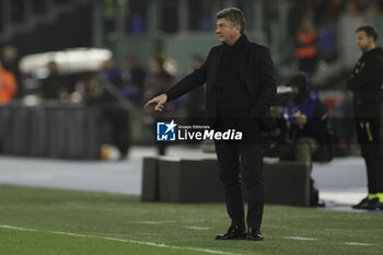 2023-12-23 - SSC Napoli's Italian coach Walter Mazzarri gesticulate during the Serie A football match between AS Roma vs SSC Napoli Football Club at the Olimpico Stadium in Rome, Italy on December 23, 2023 - AS ROMA VS SSC NAPOLI - ITALIAN SERIE A - SOCCER