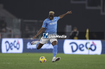 2023-12-23 - SSC Napoli's Nigerian forward Victor Osimhen controls the ball during the Serie A football match between AS Roma vs SSC Napoli Football Club at the Olimpico Stadium in Rome, Italy on December 23, 2023 - AS ROMA VS SSC NAPOLI - ITALIAN SERIE A - SOCCER