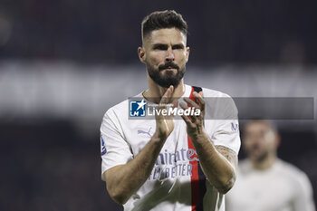 2023-12-22 - Milan's French forward Olivier Giroud gesticulate during the Serie A football match between Unione Sportiva Salernitana vs AC Milan at the Arechi Stadium in Salerno on December 22, 2023. - US SALERNITANA VS AC MILAN - ITALIAN SERIE A - SOCCER