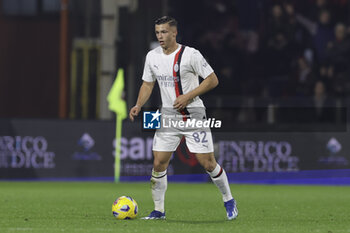 2023-12-22 - Milan’s Serbian defender Jan-Carlo Simic during the Serie A football match between Unione Sportiva Salernitana vs AC Milan at the Arechi Stadium in Salerno on December 22, 2023. - US SALERNITANA VS AC MILAN - ITALIAN SERIE A - SOCCER