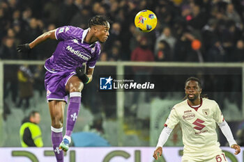 2023-12-29 - header of Fiorentina's Christian Kouame - ACF FIORENTINA VS TORINO FC - ITALIAN SERIE A - SOCCER