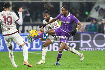 2023-12-29 - Fiorentina's Christian Kouame against Torino's Adrien Tameze - ACF FIORENTINA VS TORINO FC - ITALIAN SERIE A - SOCCER