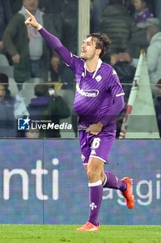 2023-12-29 - Fiorentina's Luca Ranieri celebrates after scoring the 1-0 goal - ACF FIORENTINA VS TORINO FC - ITALIAN SERIE A - SOCCER