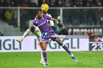 2023-12-29 - header of Fiorentina's Christian Kouame - ACF FIORENTINA VS TORINO FC - ITALIAN SERIE A - SOCCER
