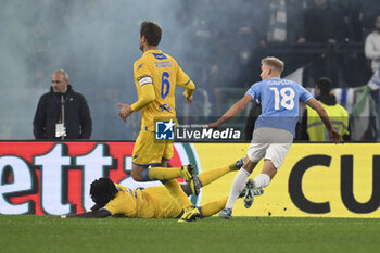 2023-12-29 - Gustav Isaksen of S.S. Lazio score 2-1 during the 18th day of the Serie A Championship between S.S. Lazio vs Frosinone Calcio, 29 December 2023 at the Olympic Stadium in Rome. - SS LAZIO VS FROSINONE CALCIO - ITALIAN SERIE A - SOCCER