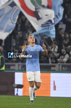 2023-12-29 - Gustav Isaksen of S.S. Lazio celebrates after scoring 2-1 during the 18th day of the Serie A Championship between S.S. Lazio vs Frosinone Calcio, 29 December 2023 at the Olympic Stadium in Rome. - SS LAZIO VS FROSINONE CALCIO - ITALIAN SERIE A - SOCCER
