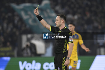 2023-12-29 - Referee Ermanno Feliciani during the 18th day of the Serie A Championship between S.S. Lazio vs Frosinone Calcio, 29 December 2023 at the Olympic Stadium in Rome. - SS LAZIO VS FROSINONE CALCIO - ITALIAN SERIE A - SOCCER