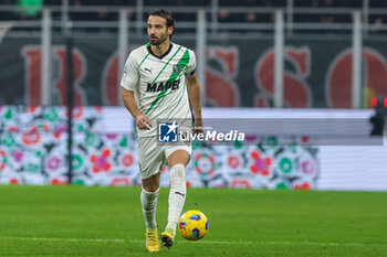 2023-12-30 - Gian Marco Ferrari of US Sassuolo seen in action during Serie A 2023/24 football match between AC Milan and US Sassuolo at San Siro Stadium, Milan, Italy on December 30, 2023 - AC MILAN VS US SASSUOLO - ITALIAN SERIE A - SOCCER