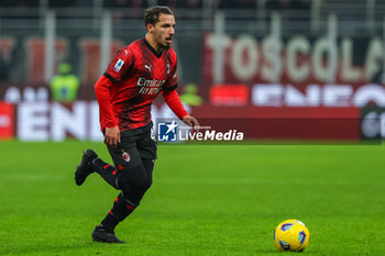 2023-12-30 - Ismael Bennacer of AC Milan seen in action during Serie A 2023/24 football match between AC Milan and US Sassuolo at San Siro Stadium, Milan, Italy on December 30, 2023 - AC MILAN VS US SASSUOLO - ITALIAN SERIE A - SOCCER