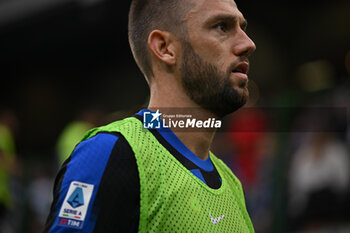 2023-09-16 - Stefan de Vrij of Inter Fc during the Italian Serie A football match between Inter FC Internazionale and AC Milan on 16 of September 2023 at Giuseppe Meazza San Siro Siro stadium in Milan, Italy. Photo Tiziano Ballabio - INTER - FC INTERNAZIONALE VS AC MILAN - ITALIAN SERIE A - SOCCER