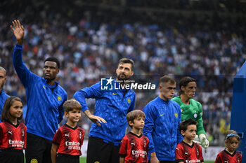 2023-09-16 - Francesco Acerbi of Inter Fc during the Italian Serie A football match between Inter FC Internazionale and AC Milan on 16 of September 2023 at Giuseppe Meazza San Siro Siro stadium in Milan, Italy. Photo Tiziano Ballabio - INTER - FC INTERNAZIONALE VS AC MILAN - ITALIAN SERIE A - SOCCER