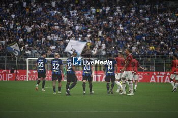 2023-09-16 - Team of Inter Fc during the Italian Serie A football match between Inter FC Internazionale and AC Milan on 16 of September 2023 at Giuseppe Meazza San Siro Siro stadium in Milan, Italy. Photo Tiziano Ballabio - INTER - FC INTERNAZIONALE VS AC MILAN - ITALIAN SERIE A - SOCCER