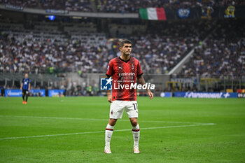 2023-09-16 - Christian Pulisic of Milan AC during the Italian Serie A football match between Inter FC Internazionale and AC Milan on 16 of September 2023 at Giuseppe Meazza San Siro Siro stadium in Milan, Italy. Photo Tiziano Ballabio - INTER - FC INTERNAZIONALE VS AC MILAN - ITALIAN SERIE A - SOCCER