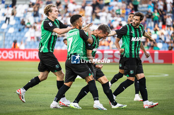 2023-09-01 - Andrea Pinamonti (Sassuolo) celebrates after scoring the gol of 1-0 - US SASSUOLO VS HELLAS VERONA FC - ITALIAN SERIE A - SOCCER