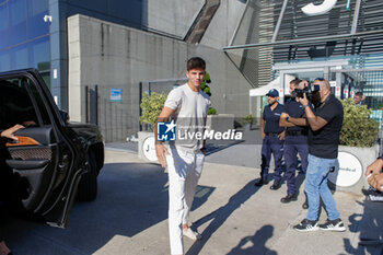 2023-08-07 - Facundo Gonzalez arriving at JMedial for test before the signing as a new player of Juventus Fc, on 07 August 2023 at J Medial - Juventus Stadium. Photo Nderim KACELI - FACUNDO GONZALEZ ARRIVAL AT JUVENTUS FC - ITALIAN SERIE A - SOCCER