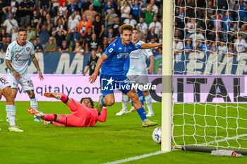 2023-09-27 - Empoli's Tommaso Baldanzi scores the 1-0 goal - EMPOLI FC VS US SALERNITANA - ITALIAN SERIE A - SOCCER