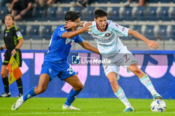 2023-09-27 - Salernitana's Agustin Martegani fights for the ball against Empoli's Youssef Maleh - EMPOLI FC VS US SALERNITANA - ITALIAN SERIE A - SOCCER