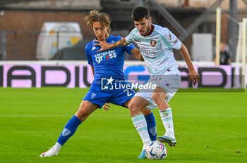 2023-09-27 - Salernitana's Agustin Martegani fights for the ball against Empoli's Jacopo Fazzini - EMPOLI FC VS US SALERNITANA - ITALIAN SERIE A - SOCCER