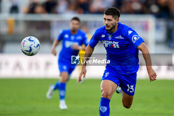 2023-08-26 - Liberato Cacace (#13 Empoli FC) during the Italian championship Serie A football match between AC Monza and Empoli FC on August 26, 2023 at U-Power Stadium in Monza, Italy - FOOTBALL - ITALIAN CHAMP - MONZA V EMPOLI - ITALIAN SERIE A - SOCCER
