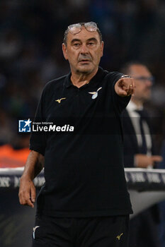 2023-09-02 - Maurizio Sarri coach of SS Lazio gesticulates during Serie A between SSC Napoli vs SS Lazio at Diego Armando Maradona Stadium - SSC NAPOLI VS SS LAZIO - ITALIAN SERIE A - SOCCER