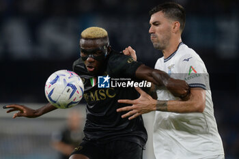 2023-09-02 - Victor Osimen of SSC Napoli competes for the ball with Alessio Romagnoli of SS Lazio during Serie A between SSC Napoli vs SS Lazio at Diego Armando Maradona Stadium - SSC NAPOLI VS SS LAZIO - ITALIAN SERIE A - SOCCER