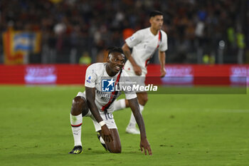 2023-09-01 - Rafael Leao of A.C. Milan during the 3rd day of the Serie A Championship between A.S. Roma - A.C. Milan on September 1, 2023 at the Olympic Stadium in Rome, Italy. - AS ROMA VS AC MILAN - ITALIAN SERIE A - SOCCER