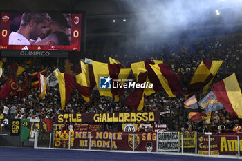 2023-09-01 - Supporters of A.S. Roma during the 3rd day of the Serie A Championship between A.S. Roma - A.C. Milan on September 1, 2023 at the Olympic Stadium in Rome, Italy. - AS ROMA VS AC MILAN - ITALIAN SERIE A - SOCCER
