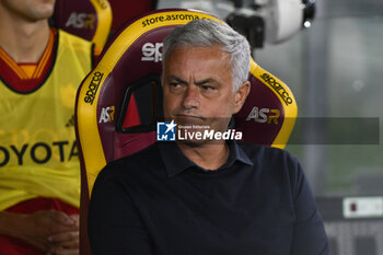 2023-09-01 - Jose’ Mourinho of A.S. Roma during the 3rd day of the Serie A Championship between A.S. Roma - A.C. Milan on September 1, 2023 at the Olympic Stadium in Rome, Italy. - AS ROMA VS AC MILAN - ITALIAN SERIE A - SOCCER