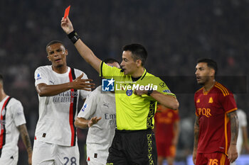2023-09-01 - Referee Antonio Rapuano during the 3rd day of the Serie A Championship between A.S. Roma - A.C. Milan on September 1, 2023 at the Olympic Stadium in Rome, Italy. - AS ROMA VS AC MILAN - ITALIAN SERIE A - SOCCER