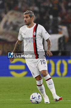 2023-09-01 - Hernandez of A.C. Milan during the 3rd day of the Serie A Championship between A.S. Roma - A.C. Milan on September 1, 2023 at the Olympic Stadium in Rome, Italy. - AS ROMA VS AC MILAN - ITALIAN SERIE A - SOCCER