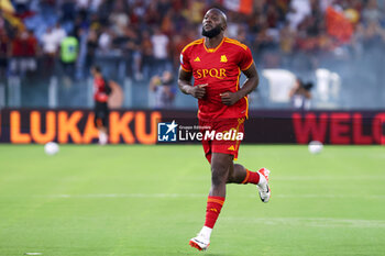 2023-09-01 - Romelu Lukaku of Roma during the Italian championship Serie A football match between AS Roma and AC Milan on September 1, 2023 at Stadio Olimpico in Rome, Italy - FOOTBALL - ITALIAN CHAMP - AS ROMA V AC MILAN - ITALIAN SERIE A - SOCCER