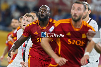 2023-09-01 - Romelu Lukaku of Roma in action during the Italian championship Serie A football match between AS Roma and AC Milan on September 1, 2023 at Stadio Olimpico in Rome, Italy - FOOTBALL - ITALIAN CHAMP - AS ROMA V AC MILAN - ITALIAN SERIE A - SOCCER