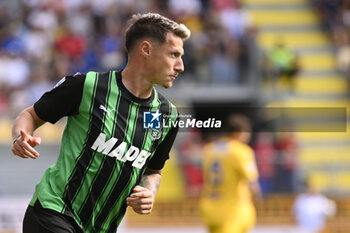 2023-09-17 - Andrea Pinamonti of U.S. Sassuolo score 0-1 during the 4rd day of the Serie A Championship between Frosinone Calcio - U.S. Sassuolo on September 17, 2023 at the Benito Stirpe Stadium in Frosinone, Italy. - FROSINONE CALCIO VS US SASSUOLO - ITALIAN SERIE A - SOCCER