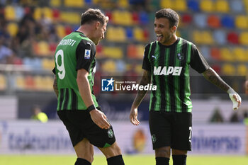 2023-09-17 - Andrea Pinamonti and Matheus Henrique of U.S. Sassuolo during the 4rd day of the Serie A Championship between Frosinone Calcio - U.S. Sassuolo on September 17, 2023 at the Benito Stirpe Stadium in Frosinone, Italy. - FROSINONE CALCIO VS US SASSUOLO - ITALIAN SERIE A - SOCCER