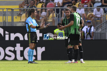 2023-09-17 - Referee Alessandro Prontera during the 4rd day of the Serie A Championship between Frosinone Calcio - U.S. Sassuolo on September 17, 2023 at the Benito Stirpe Stadium in Frosinone, Italy. - FROSINONE CALCIO VS US SASSUOLO - ITALIAN SERIE A - SOCCER