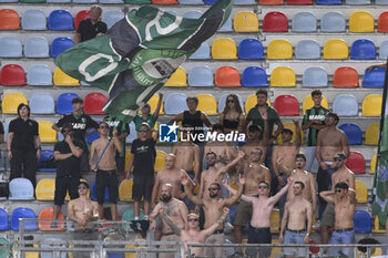 2023-09-17 - Supporters of U.S. Sassuolo during the 4rd day of the Serie A Championship between Frosinone Calcio - U.S. Sassuolo on September 17, 2023 at the Benito Stirpe Stadium in Frosinone, Italy. - FROSINONE CALCIO VS US SASSUOLO - ITALIAN SERIE A - SOCCER