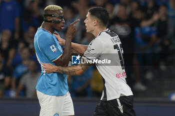 2023-09-27 - Victor Osimen of SSC Napoli reacts against Nehuen Perez of Udinese Calcio during Serie A between SSC Napoli vs Udinese Calcio at Diego Armando Maradona Stadium - SSC NAPOLI VS UDINESE CALCIO - ITALIAN SERIE A - SOCCER