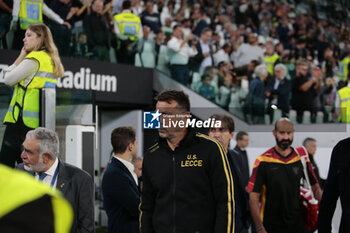 2023-09-26 - Roberto D'Aversa manager of Us Lecce during the Italian Serie A, football match between Juventus Fc and Us Lecce on 26 September 2023 at Allianz stadium, Turin, Italy. Photo Nderim Kaceli - JUVENTUS FC VS US LECCE - ITALIAN SERIE A - SOCCER
