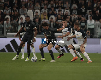 2023-09-26 - Andrea Cambiaso of Juventus during the Italian Serie A, football match between Juventus Fc and Us Lecce on 26 September 2023 at Allianz stadium, Turin, Italy. Photo Nderim Kaceli - JUVENTUS FC VS US LECCE - ITALIAN SERIE A - SOCCER