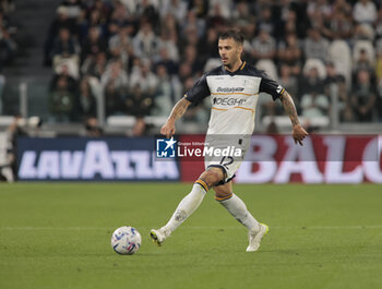2023-09-26 - Lorenzo Venuti of Us Lecce during the Italian Serie A, football match between Juventus Fc and Us Lecce on 26 September 2023 at Allianz stadium, Turin, Italy. Photo Nderim Kaceli - JUVENTUS FC VS US LECCE - ITALIAN SERIE A - SOCCER
