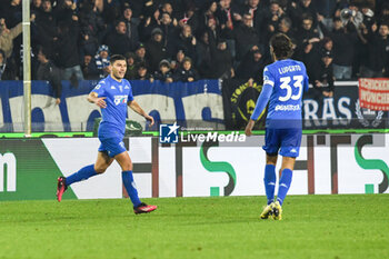 2023-12-11 - Nicolo Cambiaghi (Empoli) celebrates with teammates after scoring the 1-1 goal - EMPOLI FC VS US LECCE - ITALIAN SERIE A - SOCCER