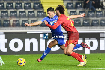 2023-12-11 - Nicolo Cambiaghi (Empoli) hampered by Antonino Gallo (Lecce) - EMPOLI FC VS US LECCE - ITALIAN SERIE A - SOCCER