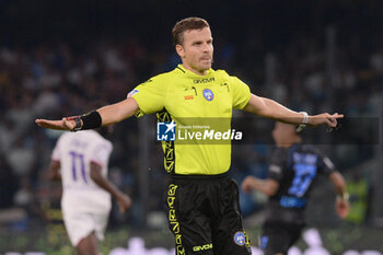 2023-10-08 - Federico La Penna the referee during Serie A between SSC Napoli vs ACF Fiorentina at Diego Armando Maradona Stadium - SSC NAPOLI VS ACF FIORENTINA - ITALIAN SERIE A - SOCCER