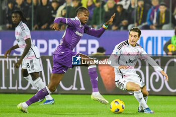 2023-11-05 - Fiorentina's Christian Kouame thwarted by Juventus's Fabio Miretti - ACF FIORENTINA VS JUVENTUS FC - ITALIAN SERIE A - SOCCER