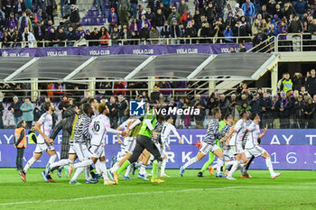 2023-11-05 - Juventus team celebrate victory under supporters sector - ACF FIORENTINA VS JUVENTUS FC - ITALIAN SERIE A - SOCCER