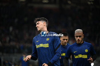 2023-10-29 - Alessandro Bastoni of FC Inter warms up prior to the Italian Serie A football match between Inter FC Internazionale and AS Roma on 29 of October 2023 at Giuseppe Meazza San Siro Siro stadium in Milan, Italy. Photo Tiziano Ballabio - INTER - FC INTERNAZIONALE VS AS ROMA - ITALIAN SERIE A - SOCCER