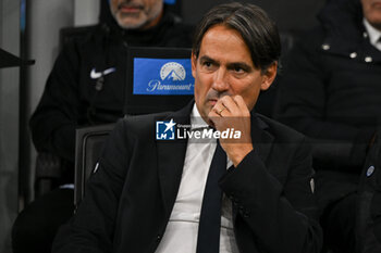 2023-10-29 - Coach Simone Inzaghi of Fc Inter the Italian Serie A football match between Inter FC Internazionale and AS Roma on 29 of October 2023 at Giuseppe Meazza San Siro Siro stadium in Milan, Italy. Photo Tiziano Ballabio - INTER - FC INTERNAZIONALE VS AS ROMA - ITALIAN SERIE A - SOCCER