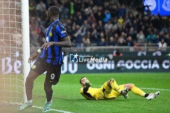 2023-10-29 - Marcus Thuram of Fc Inter scores a GOAL the Italian Serie A football match between Inter FC Internazionale and AS Roma on 29 of October 2023 at Giuseppe Meazza San Siro Siro stadium in Milan, Italy. Photo Tiziano Ballabio - INTER - FC INTERNAZIONALE VS AS ROMA - ITALIAN SERIE A - SOCCER
